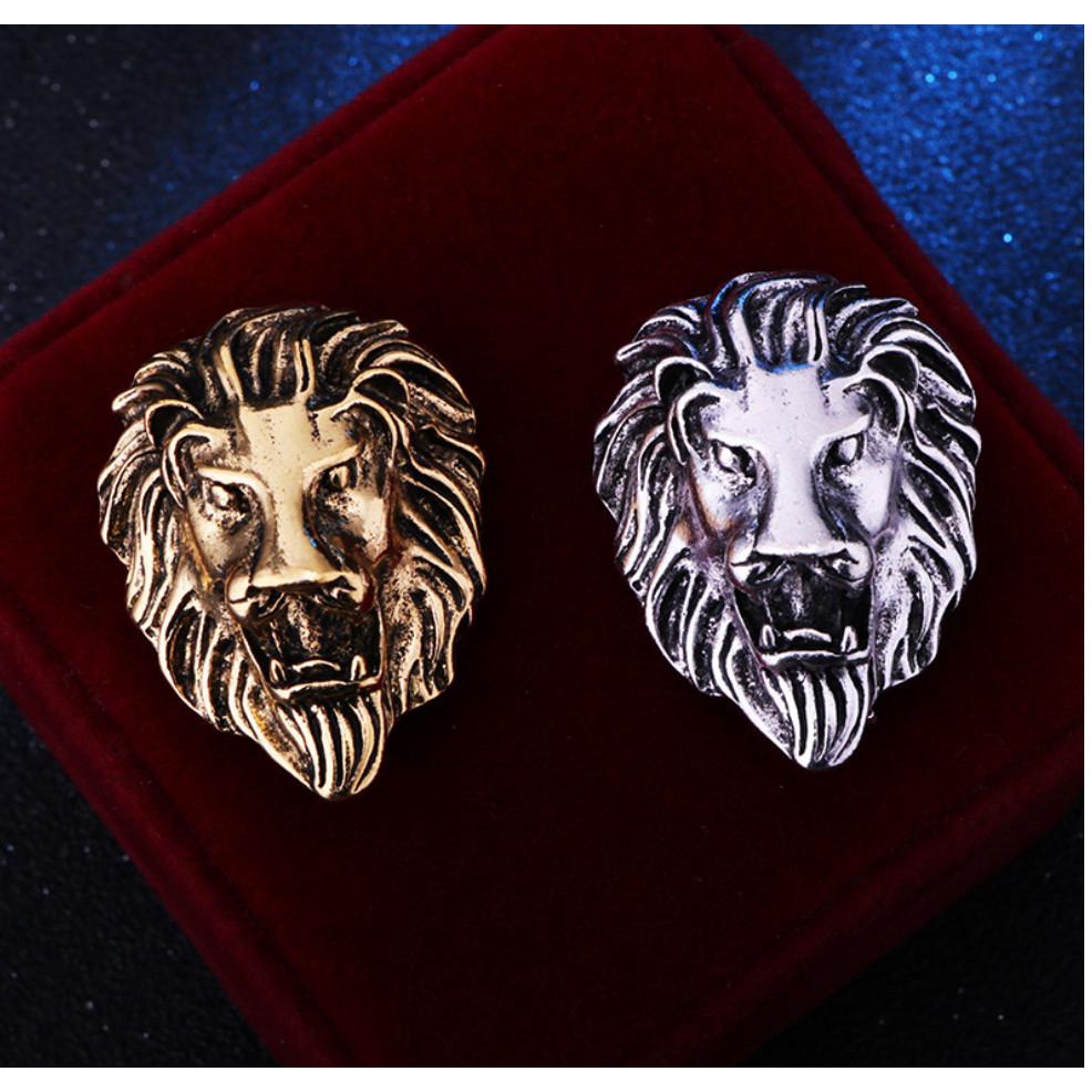 Cài áo Vest nam biểu tưởng Sư Tử đồng cỏ châu phi Phong thuỷ Giangpkc 2022