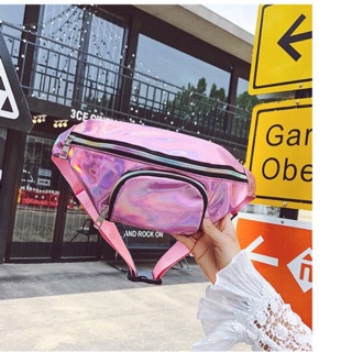 Túi chéo bao tử hologram Ulzzang cá tính [xả kho giá rẻ]