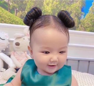 BÚI KẸP NATRA TÓC GIẢ CHO BÉ