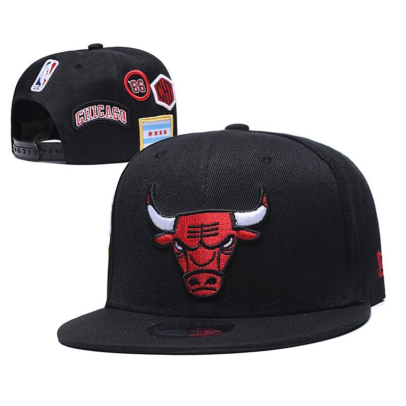 Mũ Lưỡi Trai Thêu Logo Đội Bóng Chicago Bulls Phong Cách Hip Hop Thời Trang Cho Nam Và Nữ