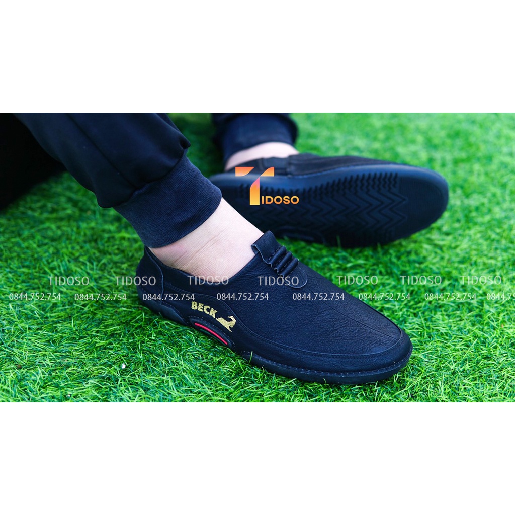 Giày Lười Nam - Giày Slip On Nam Thời Trang - Da Bò Lapan Hàng Đẹp Cap Cấp Chất Lượng Cao - Trẻ trung phá cách