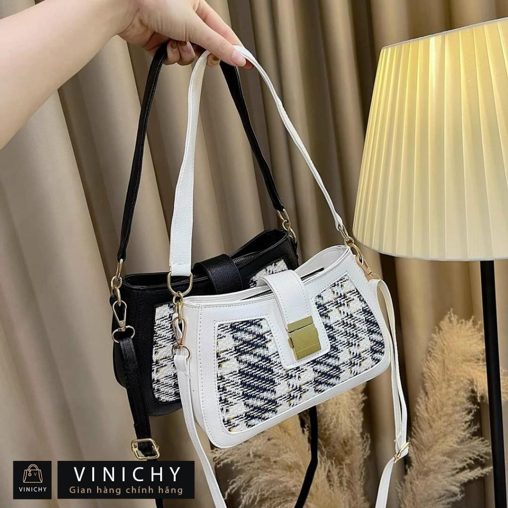 Túi xách nữ đeo chéo, túi đi chơi, đi học VINICHY, da đẹp, thời trang cao cấp size 22cm HA092