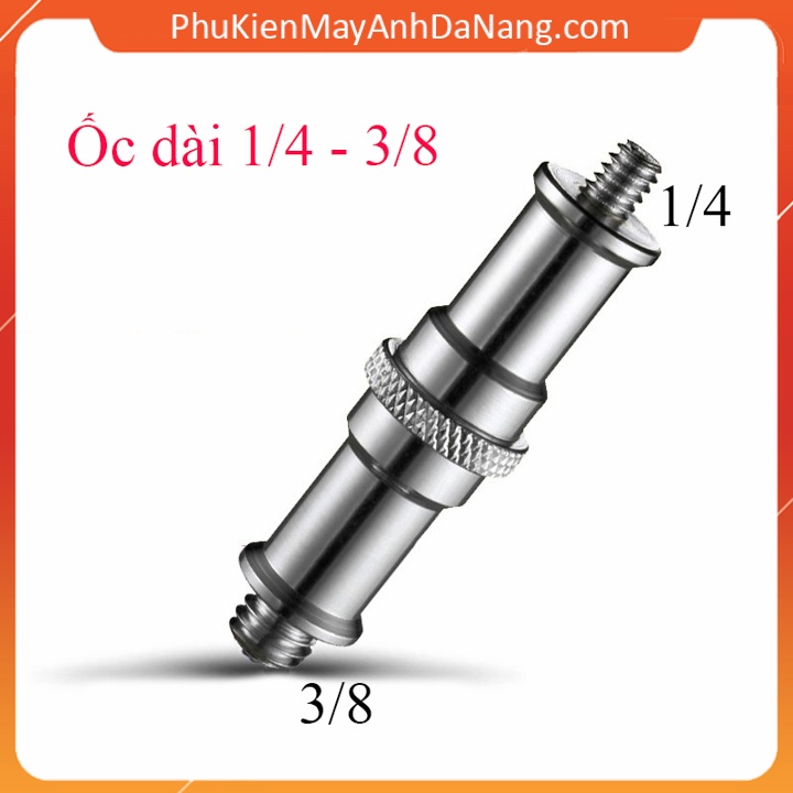 Ốc vít chuyển đổi cho máy ảnh 1/4 3/8 loại gắn chân đèn flash và phụ kiện ốc chụp ảnh đa năng