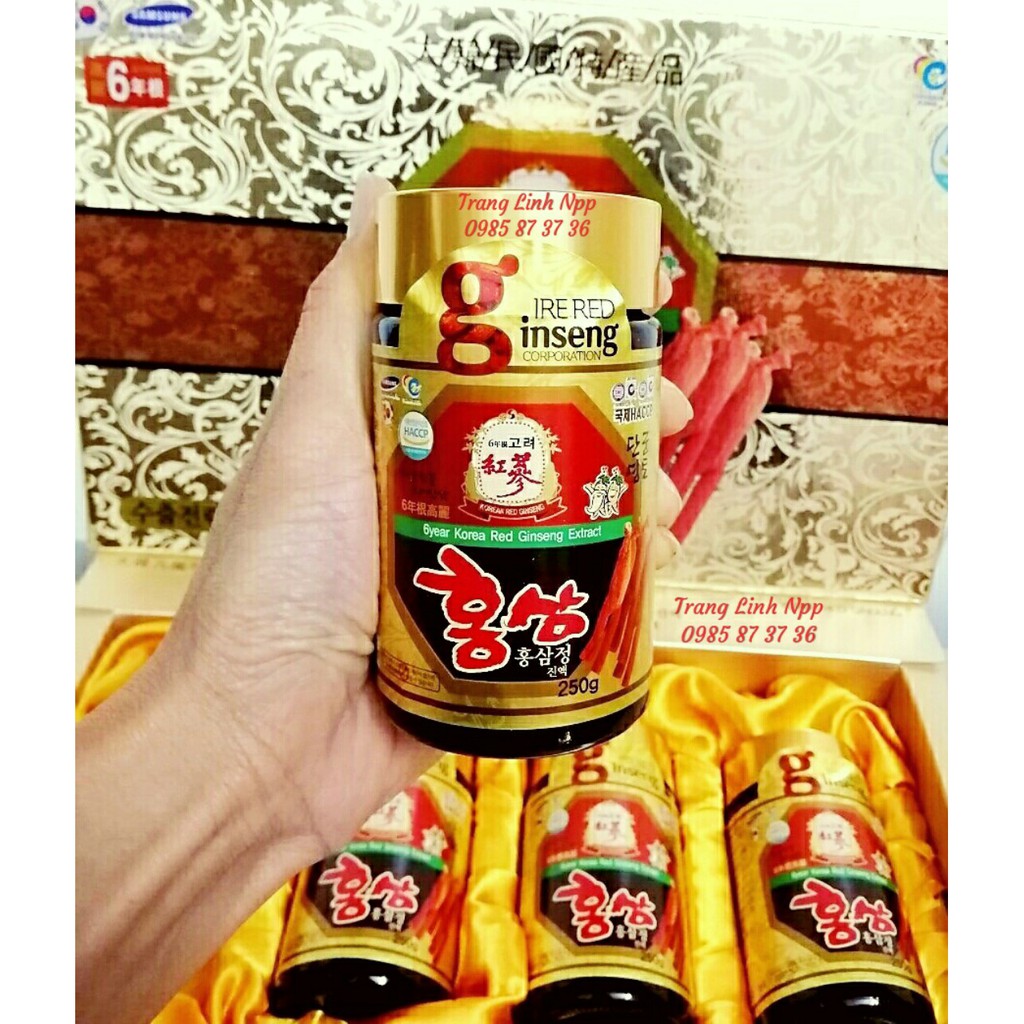 Cao Hồng Sâm Hàn Quốc Korean 6 Years Red Ginseng Extract, Hộp 4 lọ