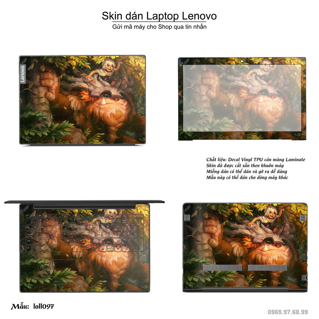 Skin dán Laptop Lenovo in hình Liên Minh Huyền Thoại _nhiều mẫu 14 (inbox mã máy cho Shop)