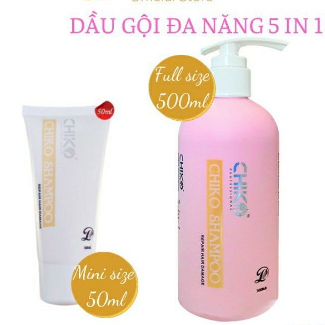 [dùng thử 50ml] Dầu gội đa năng 5in1 Chiko siêu mềm mượt