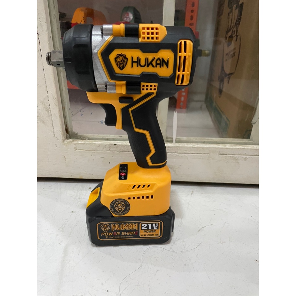Máy siết bulong HuKan F60 đầu 2 trong 1, lực 330NM, mô tơ không chổi than
