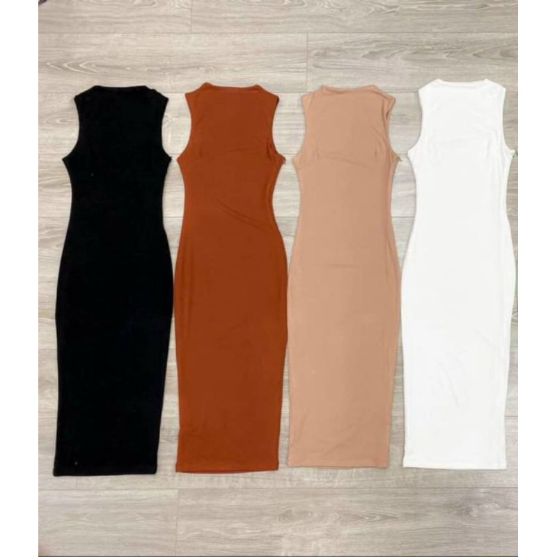 Đầm Ôm Body Dáng Dài Không Tay Kiểu Dáng Ba Lỗ Đẹp | BigBuy360 - bigbuy360.vn