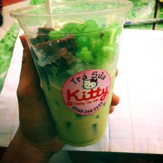 In tem decal dán ly trà sữa, khô gà