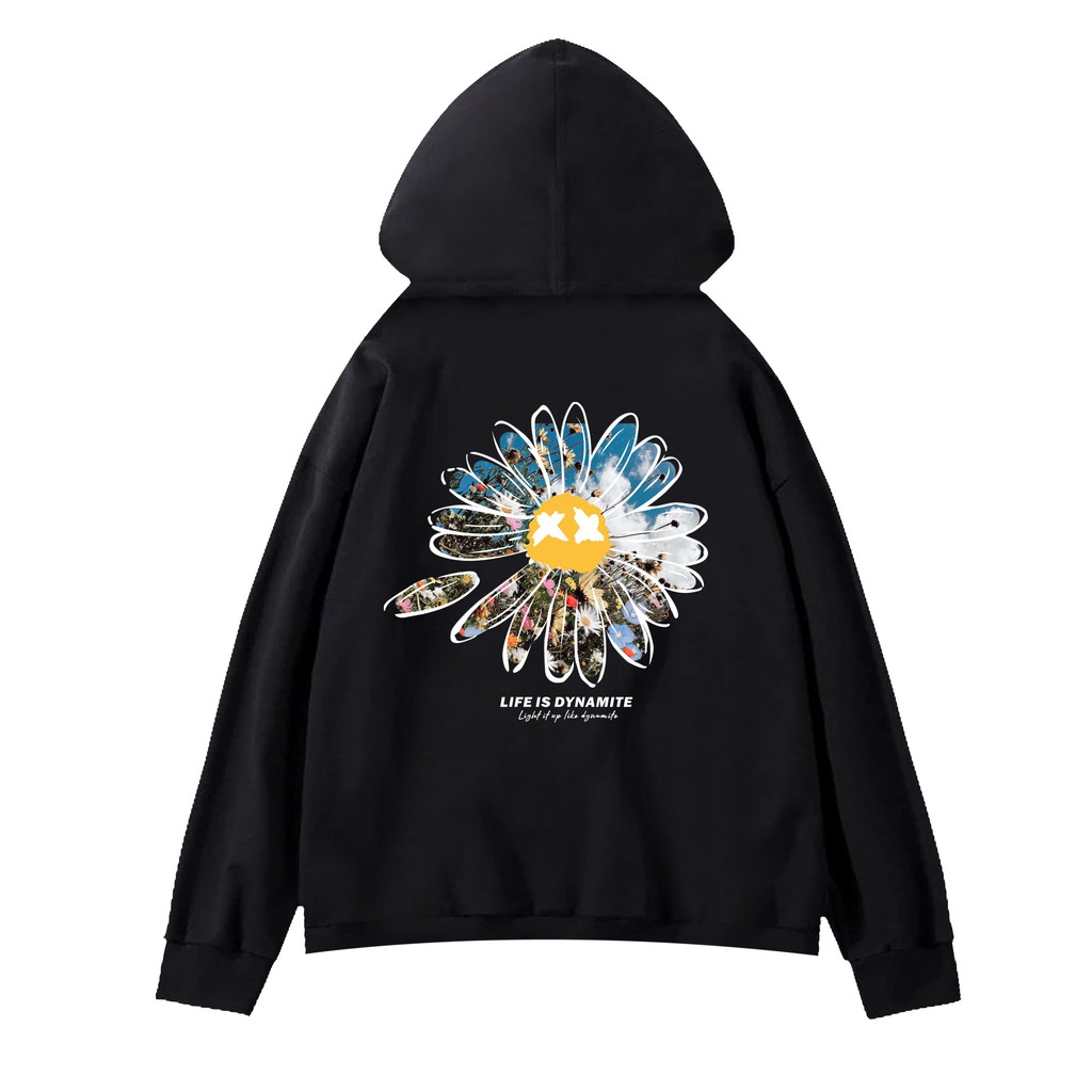 ÁO HOODIE NỈ BÔNG "LIFE IS DYNAMITE"