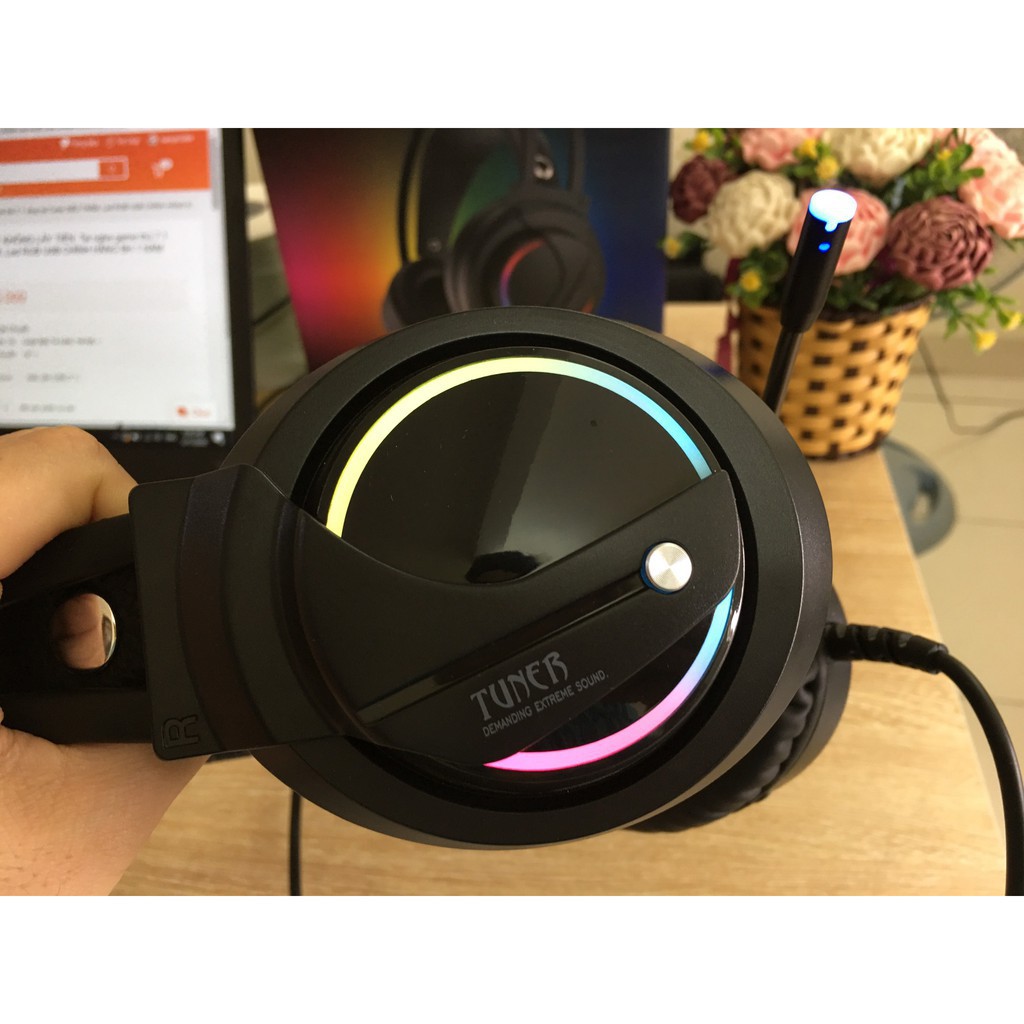 Tai nghe máy tính chơi game Tuner K1,K3 USB 7.1 LED RGB, âm thanh vòm,có mic,CHÍNH HÃNG BH 1 NĂM Liên hệ mua hàng 084.20