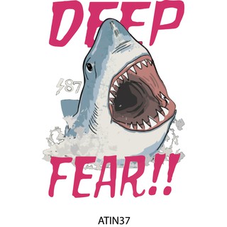 ÁO THUN IN HÌNH CÁ MẬP DEEP FEAR ATIN37