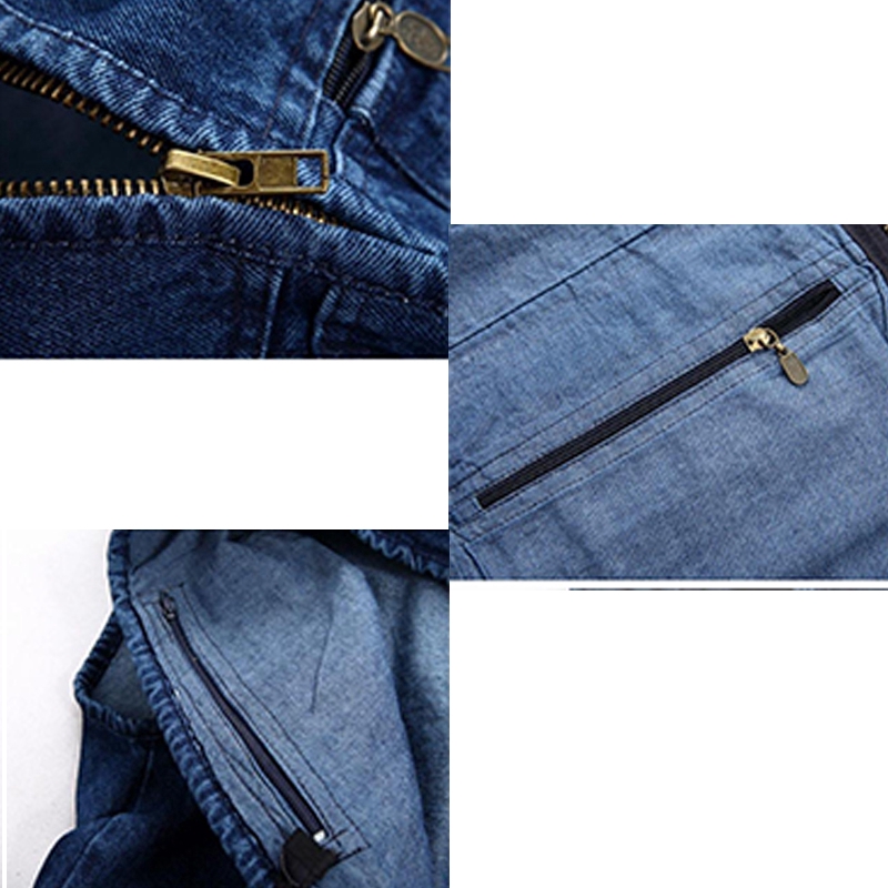 Áo khoác denim không tay nhiều túi thời trang cá tính cho nam