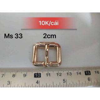 Khoá kim 2cm màu vàng-TK33(giá 1 cái)