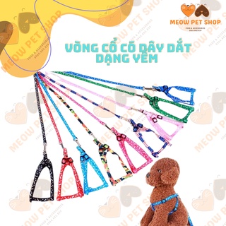 VÒNG CỔ DẠNG YẾM CÓ DÂY DẮT CHO CHÓ MÈO - Thức ăn cho mèo giá sỉ