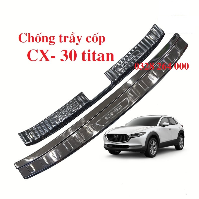 Chống trầy cốp trong, ngoài TITAN xe Mazda CX30, CX 30 , CX-30 Hàng đẹp