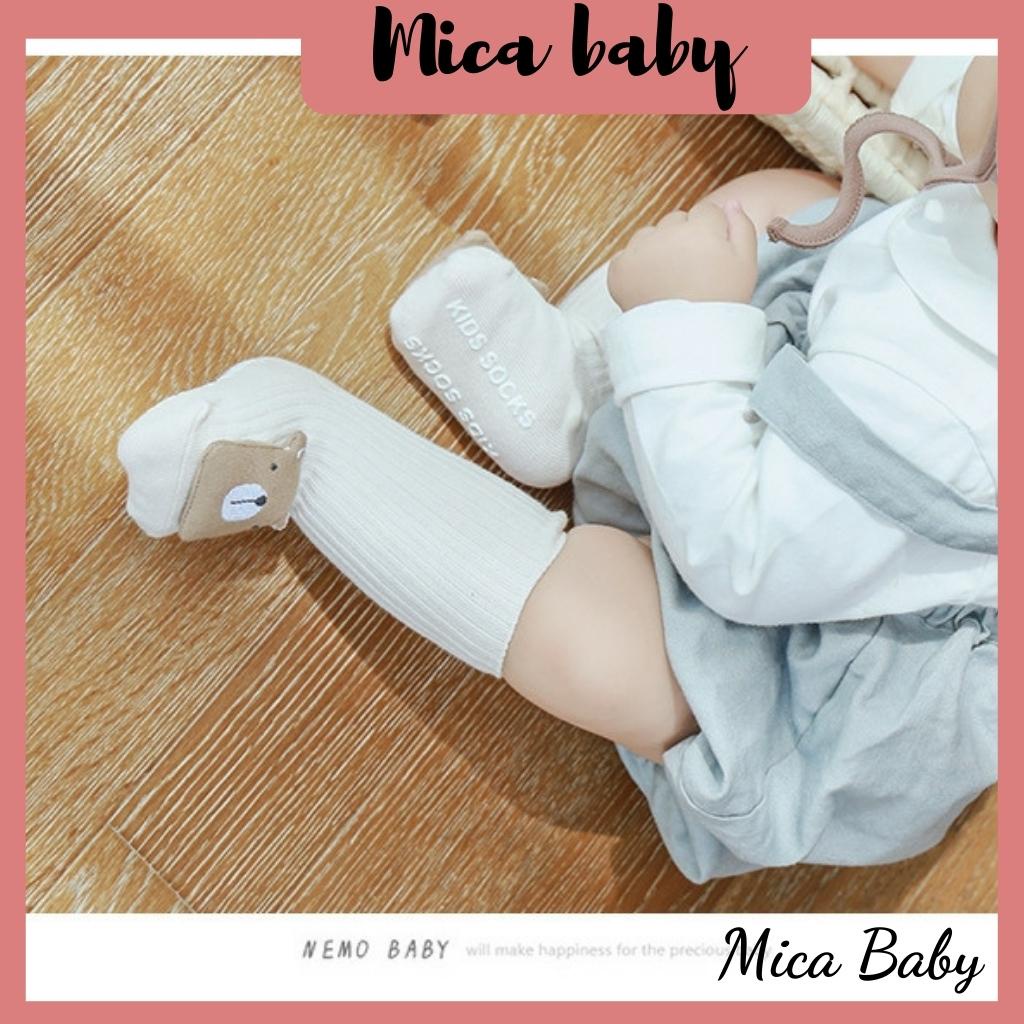 Tất vớ cao cổ hình thú dễ thương chống trượt cho bé Mica baby T06