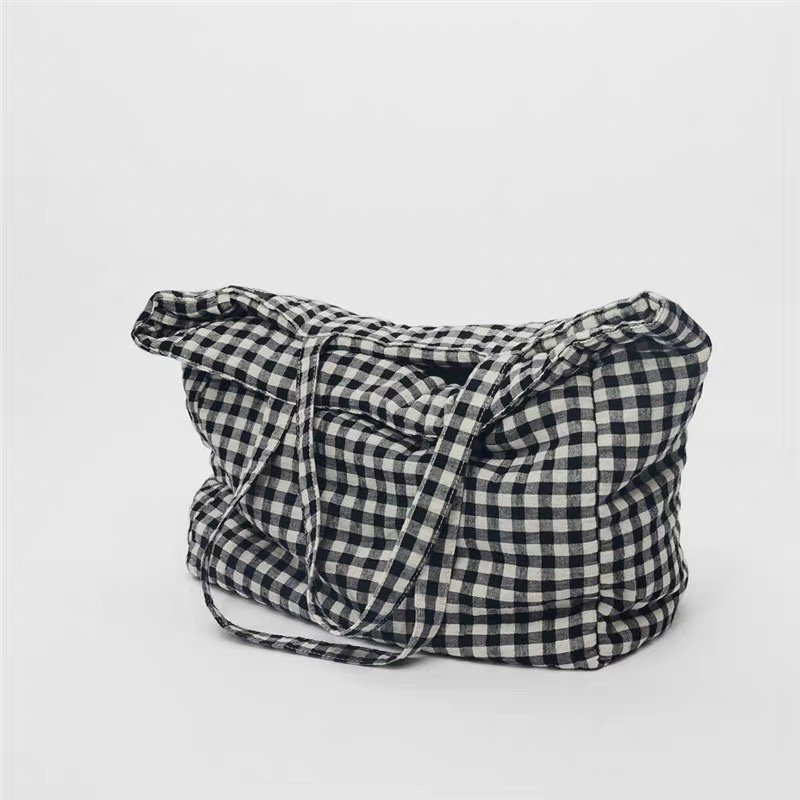 DISNEY Zara Túi Xách Vải Canvas Kẻ Sọc In Hình Chuột Mickey Dễ Thương