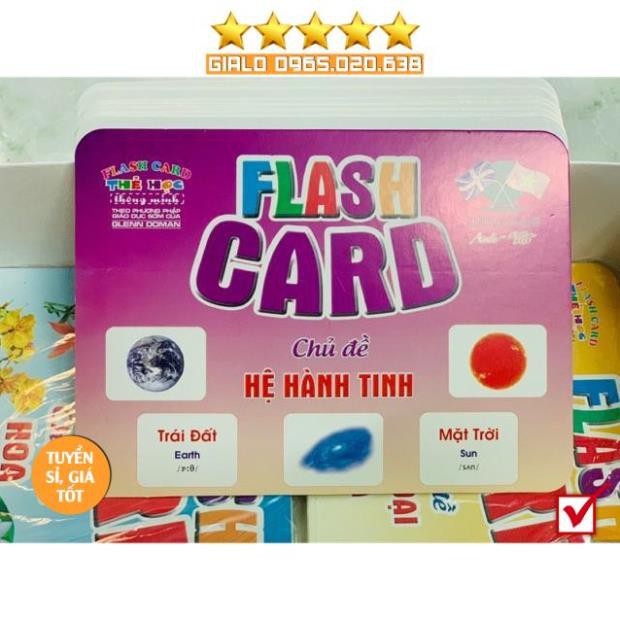 Thẻ học thông minh 18 chủ đề song ngữ chuẩn Glenn Doman Flashcard-Món quà học tập không thể thiếu cho các bé