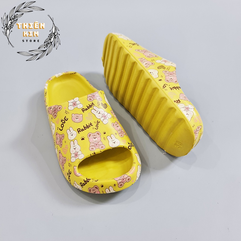 Dép bánh mì nữ đúc nguyên khối êm chân,hoạt hình dễ thương thời trang BM+320