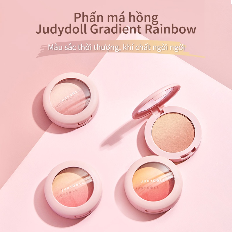 Phấn má hồng Judydoll màu gradient 4 màu sắc tùy chọn 4.3g