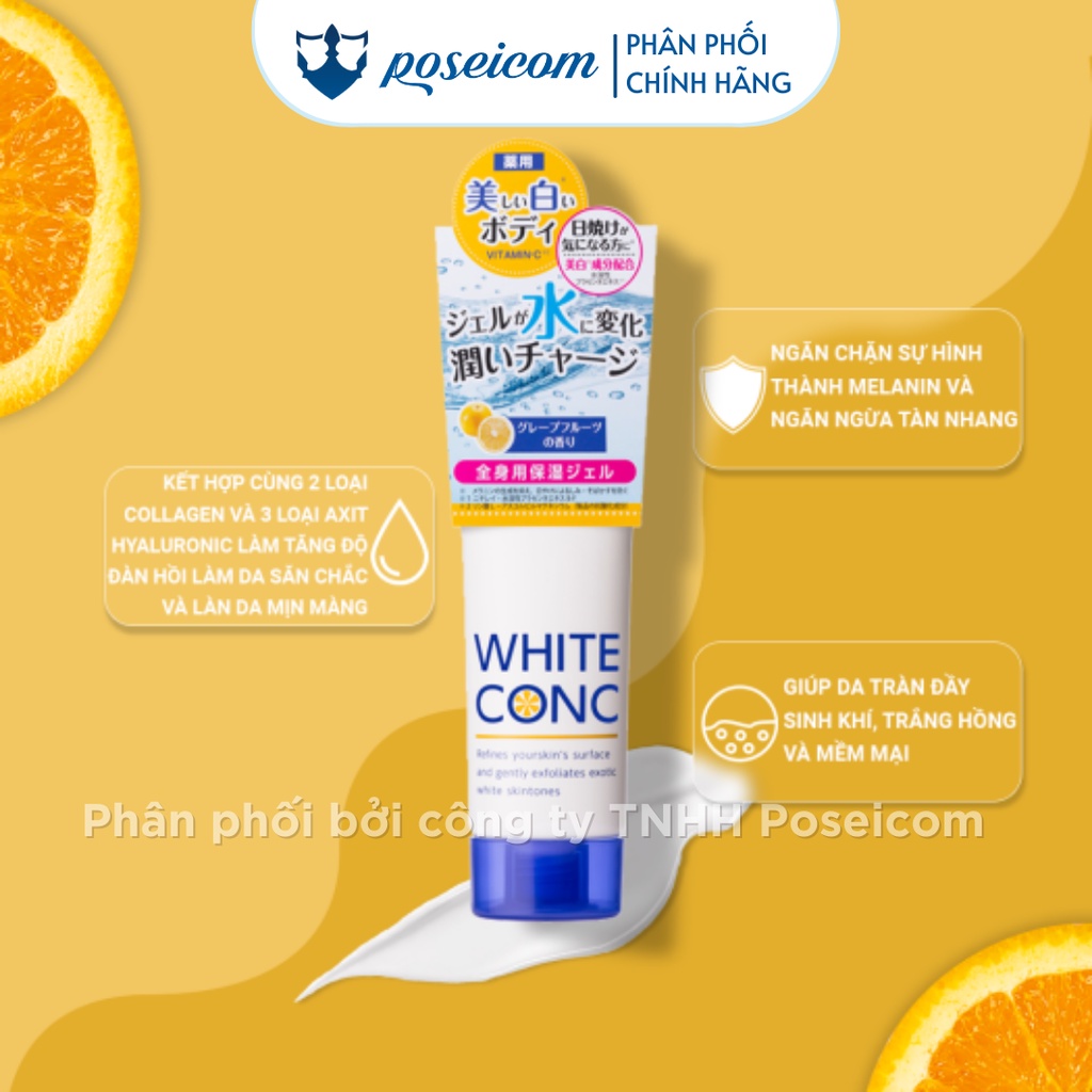 Bộ sản phẩm dưỡng trắng da toàn thân White Conc Vitamin C Nhật Bản