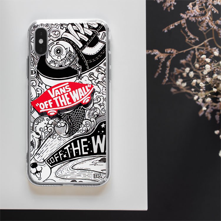 Ốp lưng iphone giày vans đen trắng cho Iphone 5 6 7 8 Plus X Xr 11 12 Pro Max JC20200800110-2
