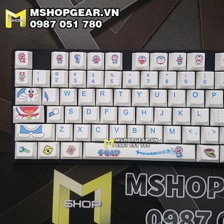 Bộ keycap Doraemon thick pbt oem profile dye-sub 108 keys