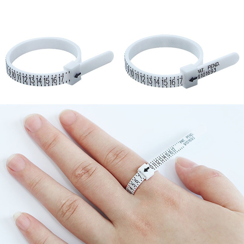 Dụng Cụ Đo Kích Thước Ngón Tay Có Thể Tái Sử Dụng Kèm Vỏ Bọc Nhẫn DIY