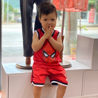 Set spider man sport bé trai