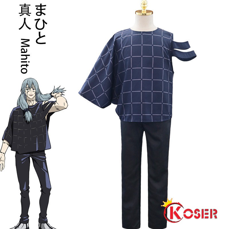 Set trang phục hóa trang nhân vật anime Jujutsu Kaisen Mahito thời trang