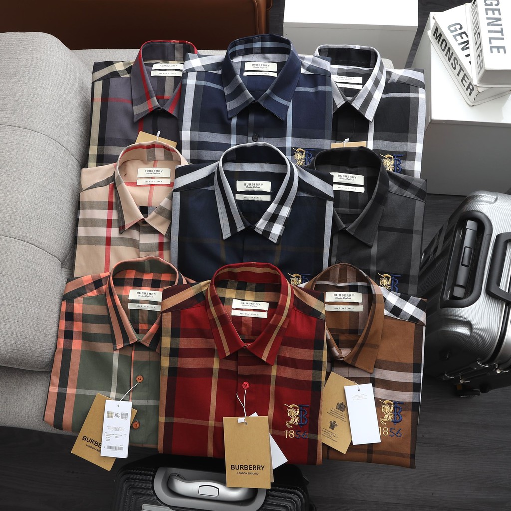 Sơ mi nam ngắn tay kẻ caro B.B.R cao cấp