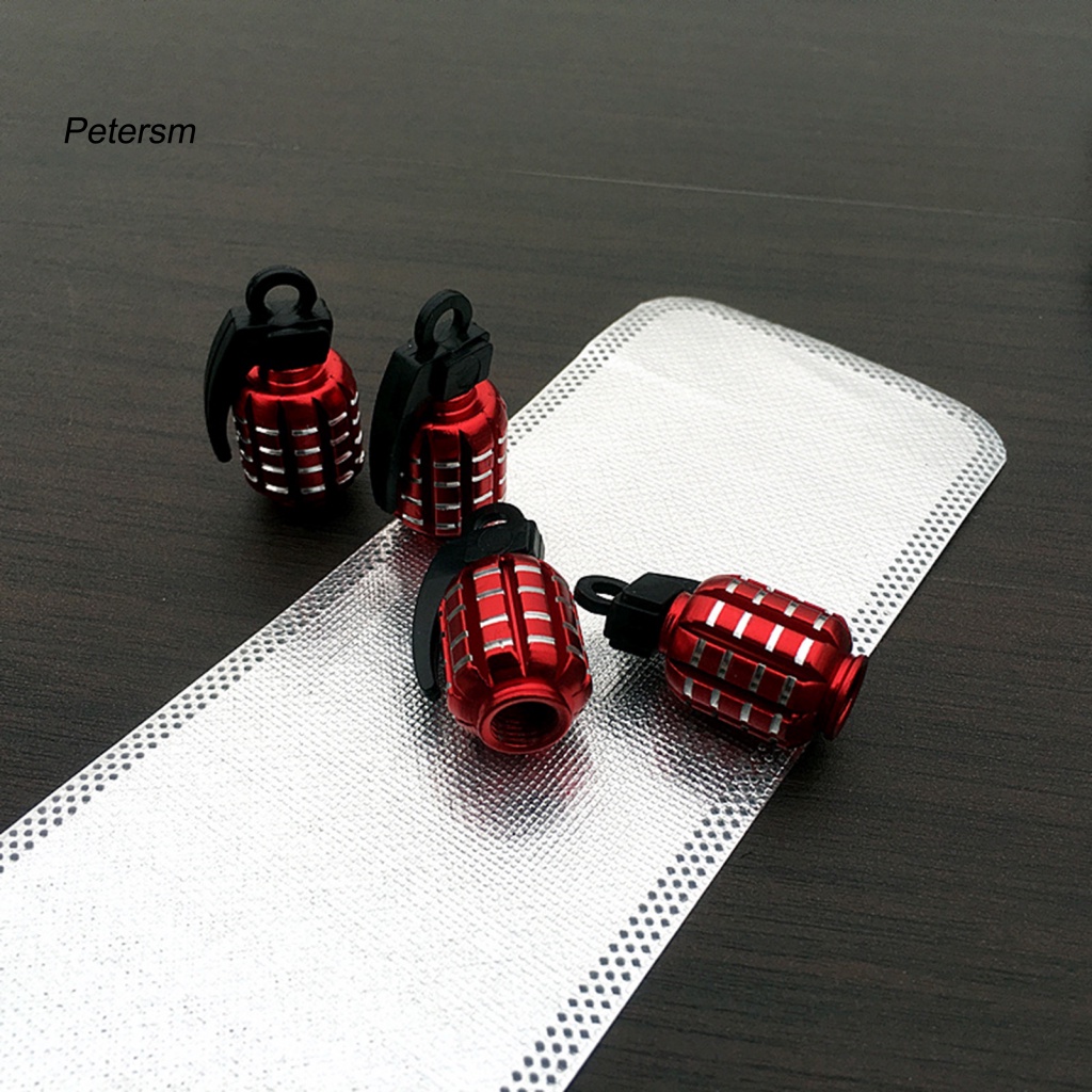Bộ 4 Nắp Đậy Van Khí Chống Bụi Bằng Nhựa PP Hình Dáng Dễ Thương Bắt Mắt