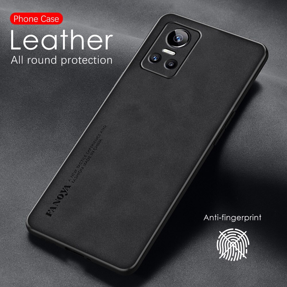 Sheepskin Leather Case For Oppo Realme GT Neo 3 2 Camera Protect Silicone Bumper Cover For GT Neo 3