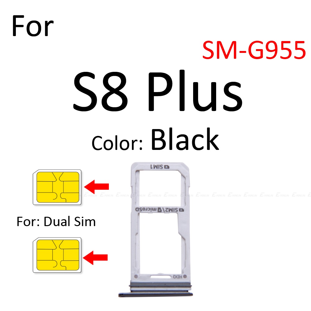Khay Đựng Thẻ Micro SD / Sim Cho Samsung Galaxy S8 Plus G950 G955