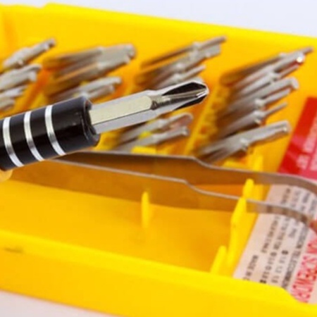 Bộ vít vuông 32 đầu kèm nhíp JL-1166/Bộ dụng cụ sữa chữa cầm tay 32 món đa năng