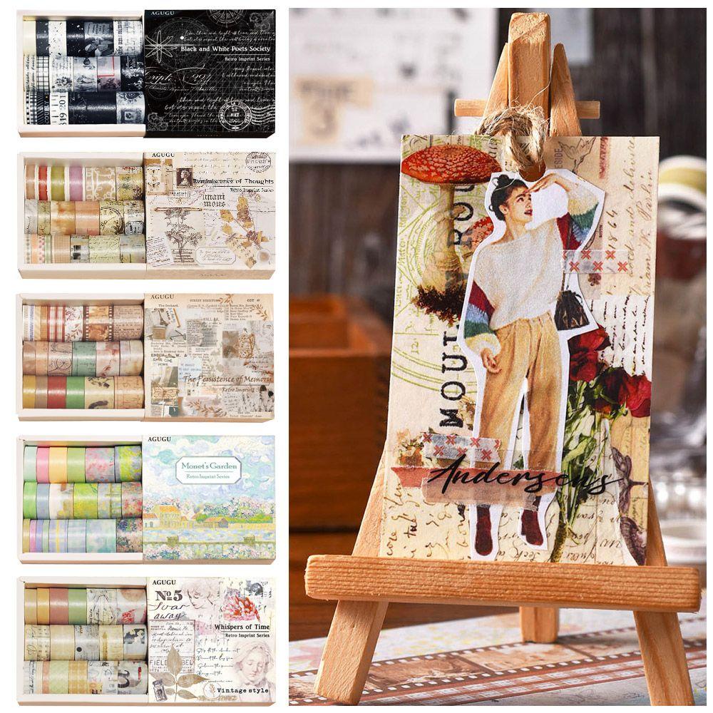 DORAW Set 20 Cuộn Băng Dính Washi Chất Lượng Cao Trang Trí Sổ Tay DIY