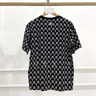 [Tặng Túi Giấy MLB]Áo Thun MLB Monogram Đen Full Tag Cool Ngầu