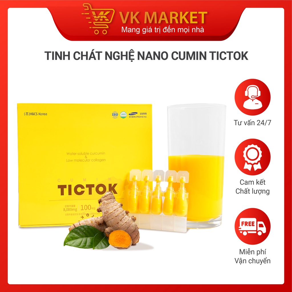 Tinh Chất Nghệ Nano Curcumin Collagen Tictok Hàn Quốc Chống Lão Hóa - VK Market