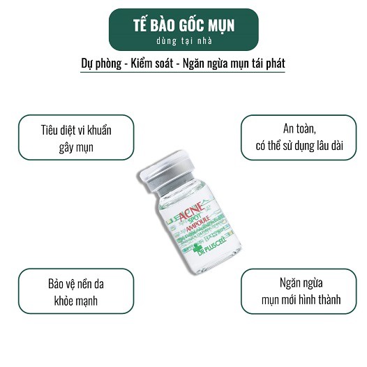 Tế Bào Gốc Mụn Dr pluscell 1 lọ 8ml loại bỏ mọi loại mụn