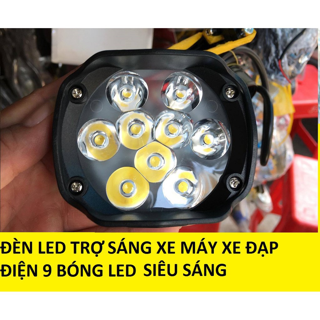 Đèn led trợ sáng siêu rẻ cho xe máy và xe điện