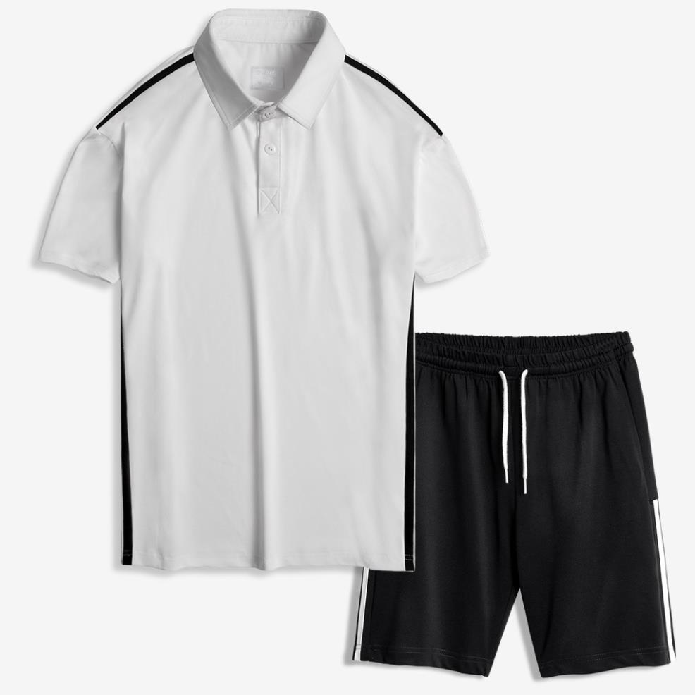Bộ Thể Thao Nam Polo Cổ Bẻ Cotton Spandex Form Trẻ Trung 5 Màu - ROUGH -KJG*