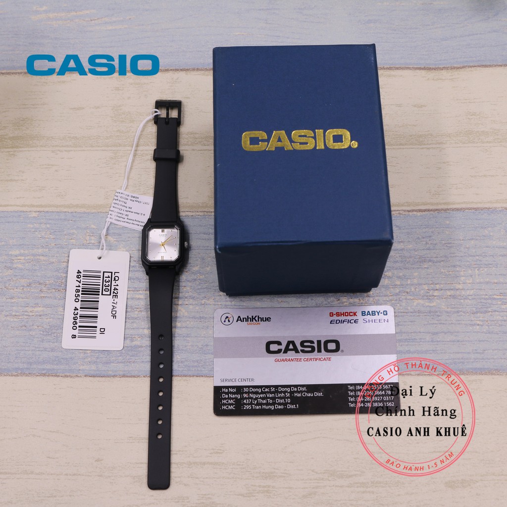 Đồng hồ nữ Casio LQ-142E-7ADF dây nhựa