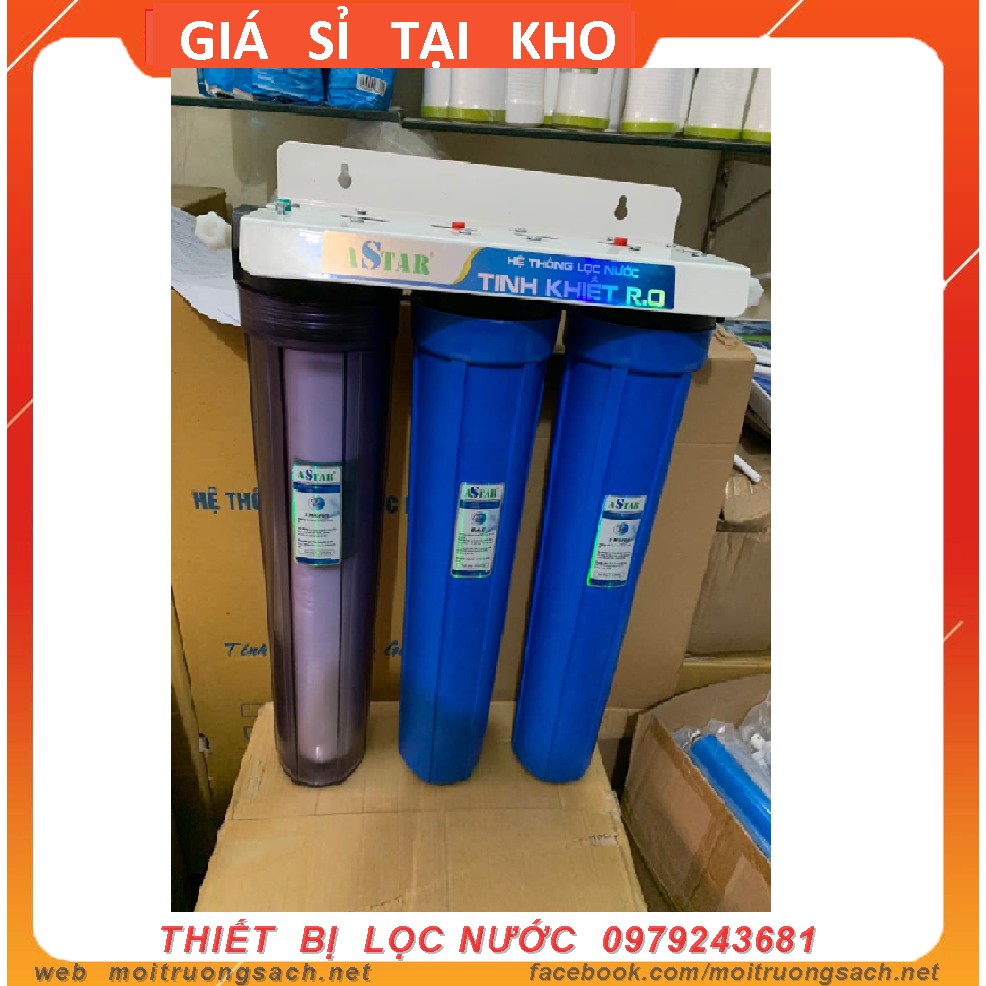 BỘ LỌC TỔNG ĐẦU NGUỒN ♥♥ BỘ LỌC 3 CỐC 20 INCH