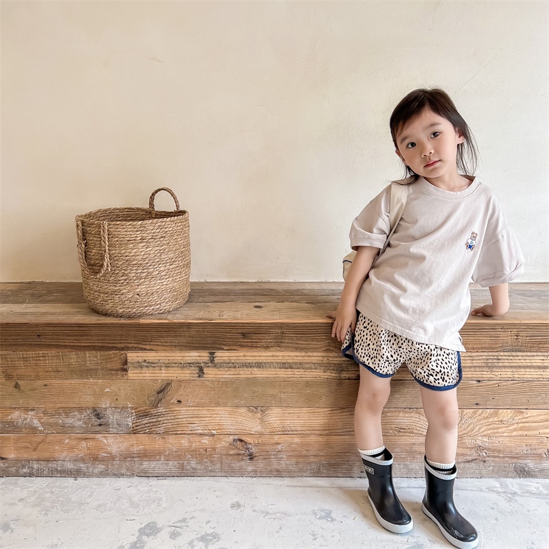 Quần Short Họa Tiết Da Báo Thời Trang Mùa Hè Cho Bé 1-5 Tuổi