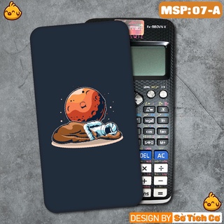 Miếng decal dán máy tính fx-570, fx-580, fx880, Casio, Vinacal,...  Phi Hành Gia 4 MSP: 07
