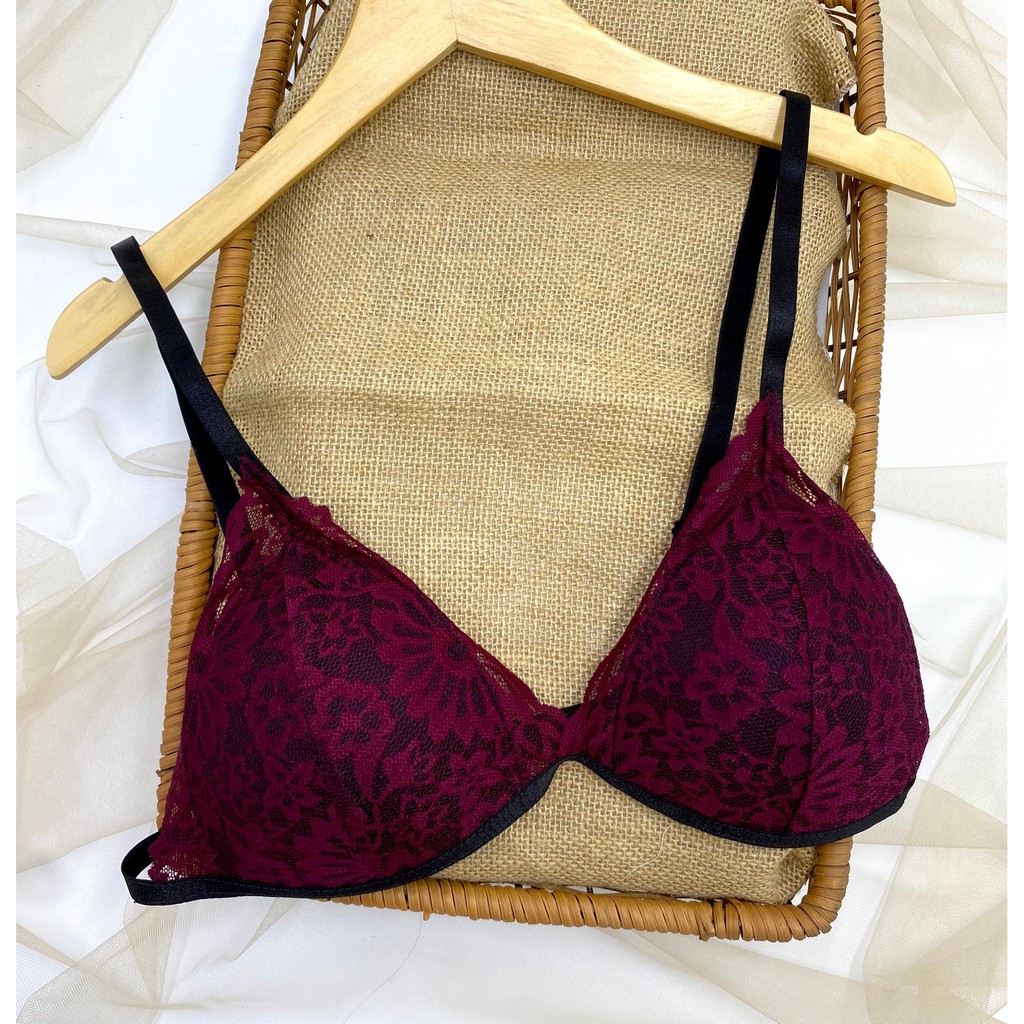 👙 Bra thiết kế 👙 Bộ đồ lót ren Bralette thiết kế họa tiết đơn giản có mút mỏng, cực quyến rũ, hình thật shop tự chụp | BigBuy360 - bigbuy360.vn