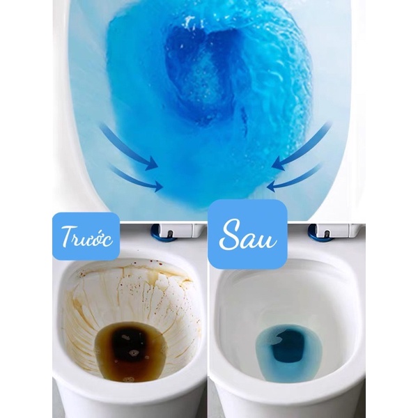 Túi 10 Viên Thả Bồn Cầu Khử Mùi, Tẩy Sạch Vệ Sinh Vết Bám Bẩn