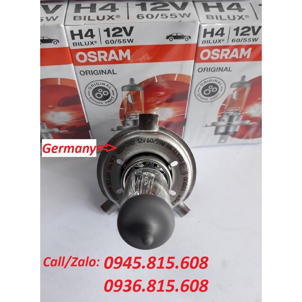 Bóng pha H4 OSRAM 12V-24V. Bóng đèn H4 12v-24v