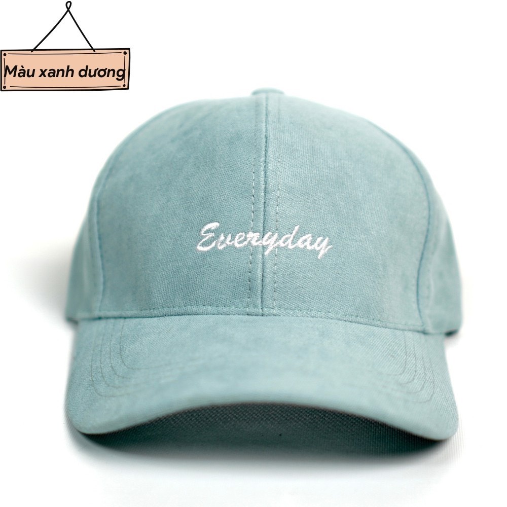 Mũ lưỡi trai EVERYDAY, nón kết nam nữ thời trang logo thêu sắc nét form đứng dáng